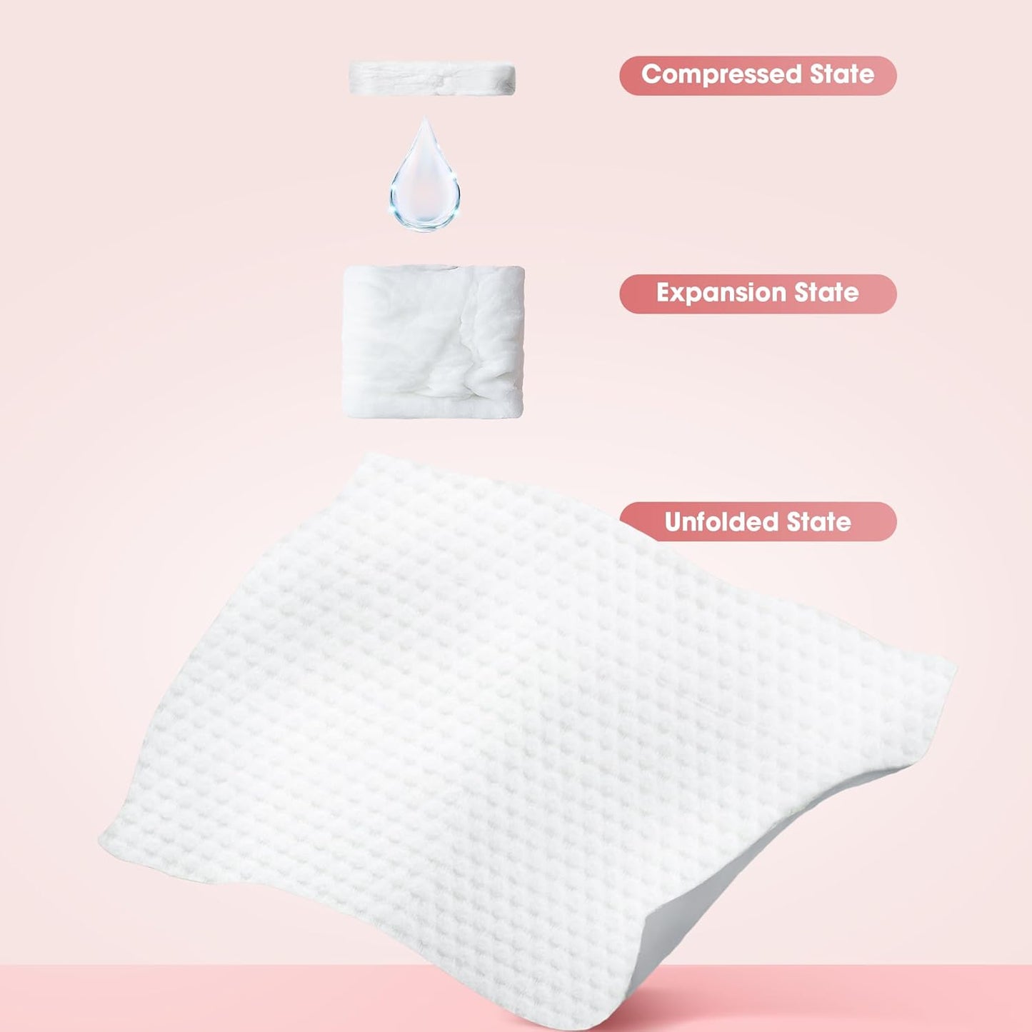 Ourmed Life Disposable Compressed Camping Face Towels