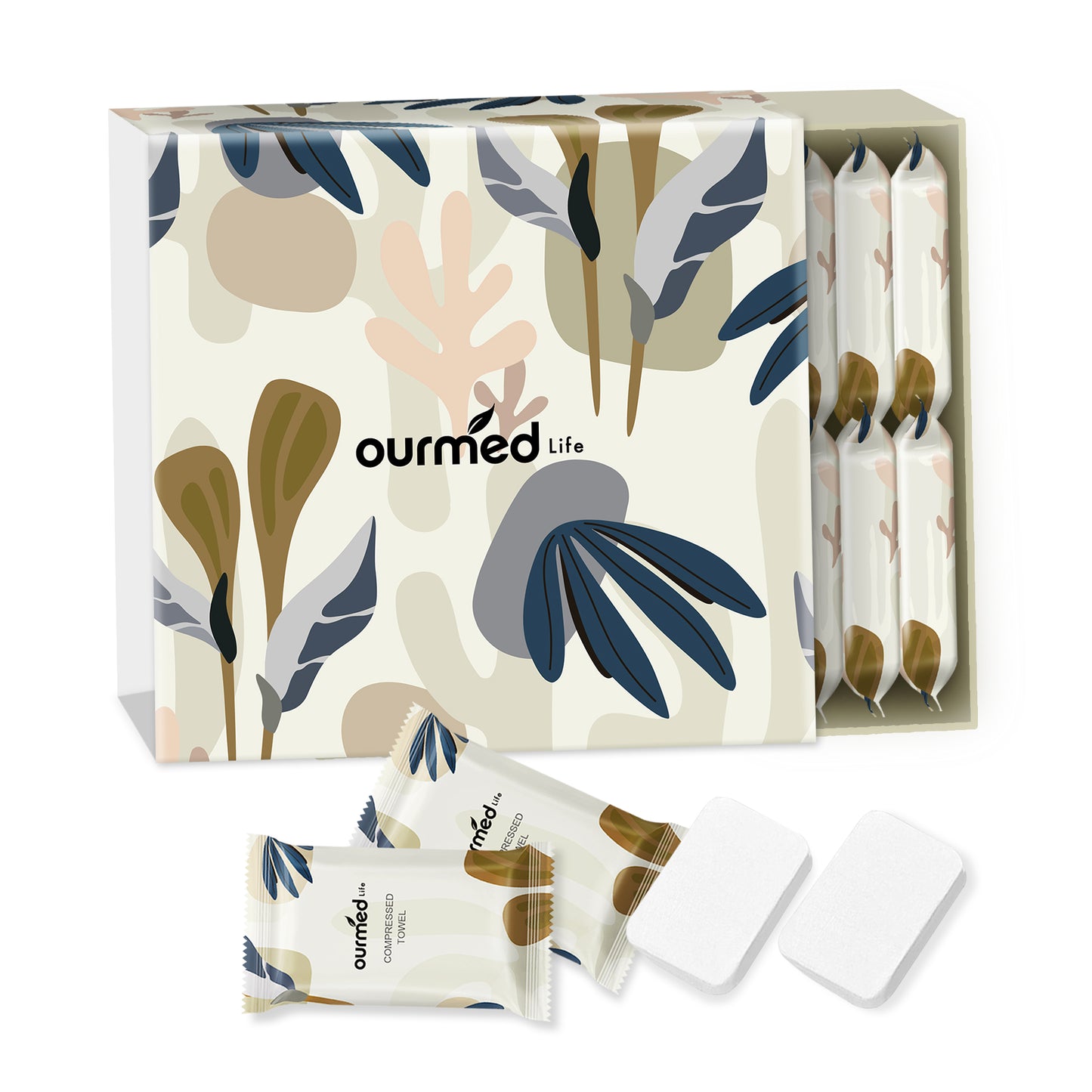 Ourmed Life Disposable Compressed Camping Face Towels
