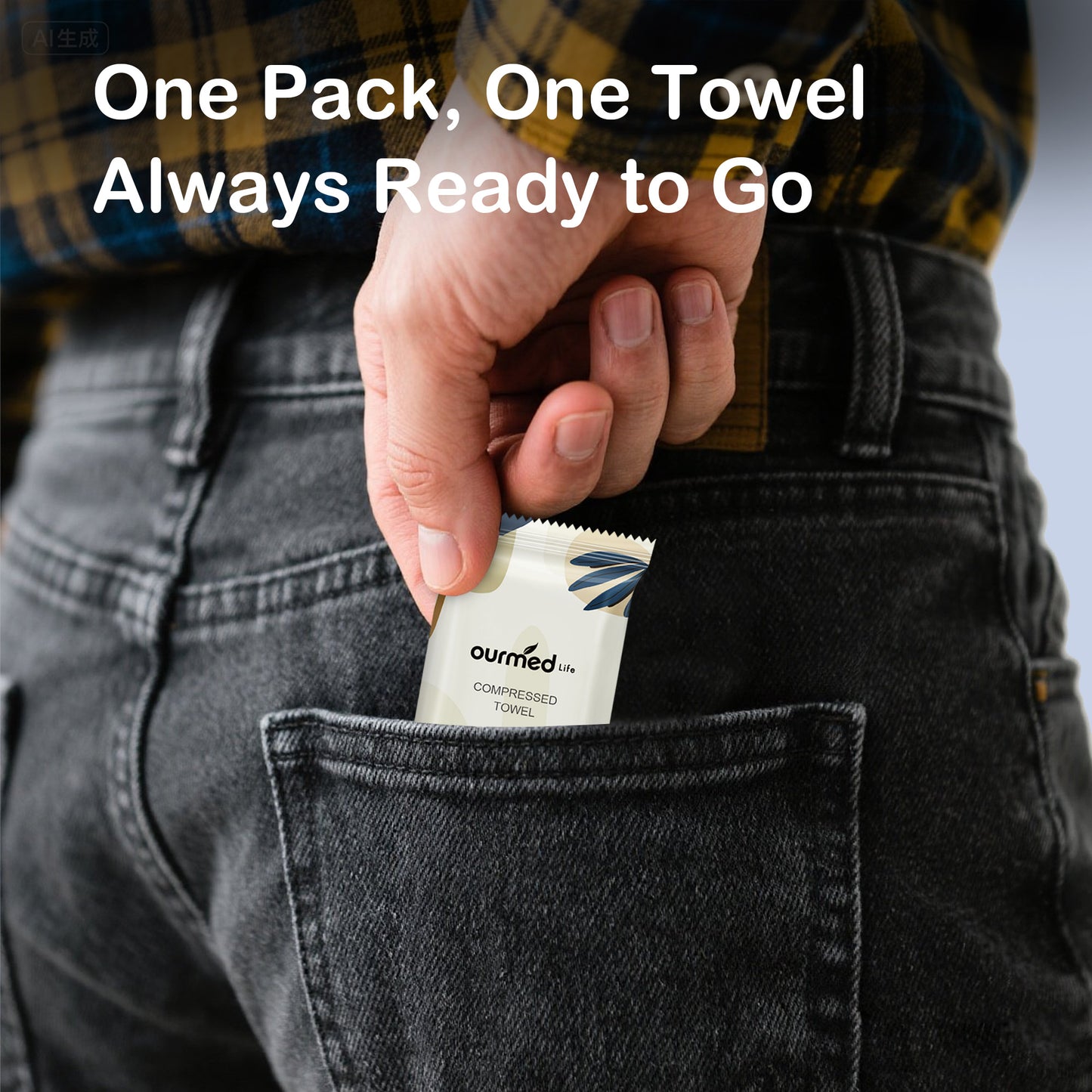 Ourmed Life Disposable Compressed Camping Face Towels