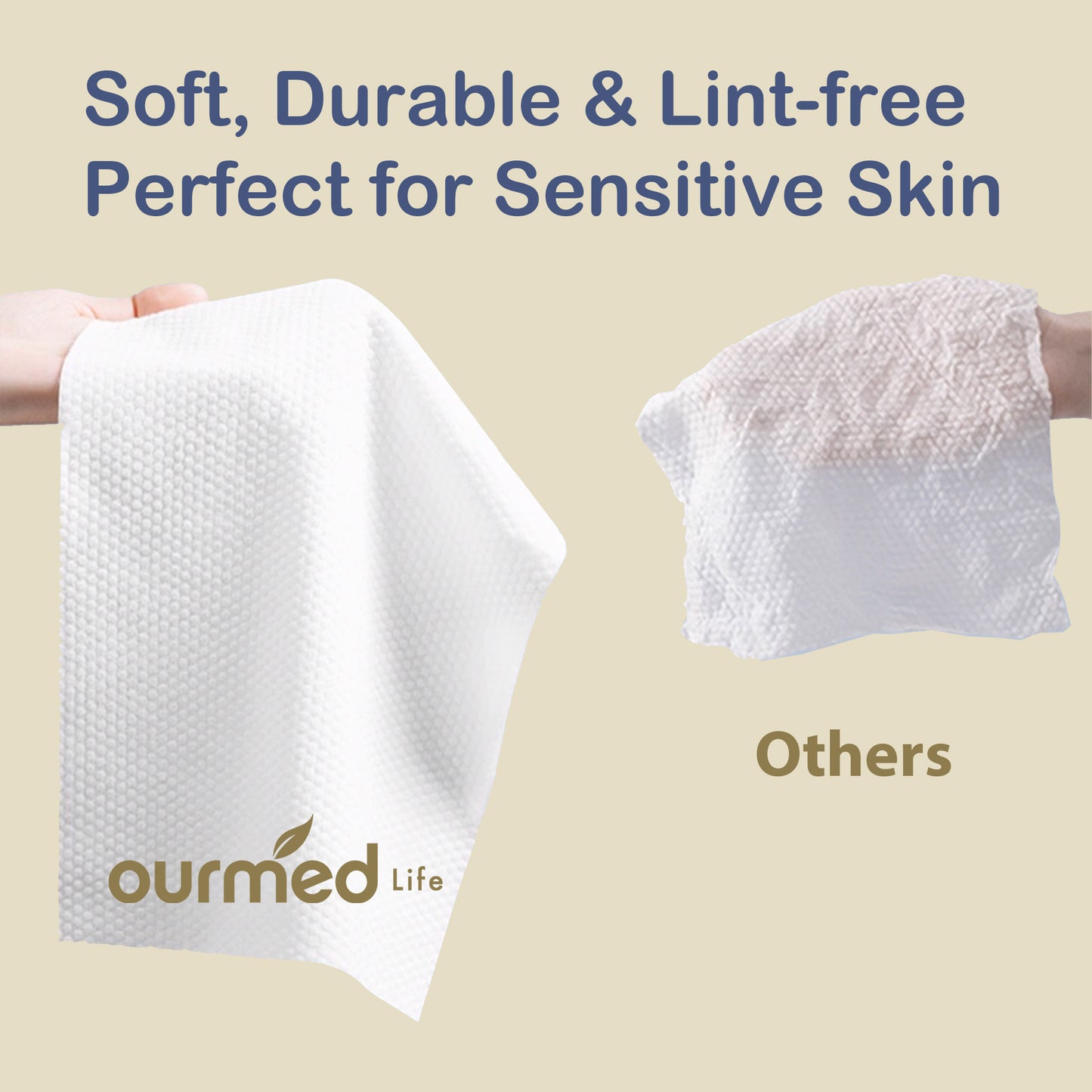 Ourmed Life Disposable Compressed Camping Face Towels