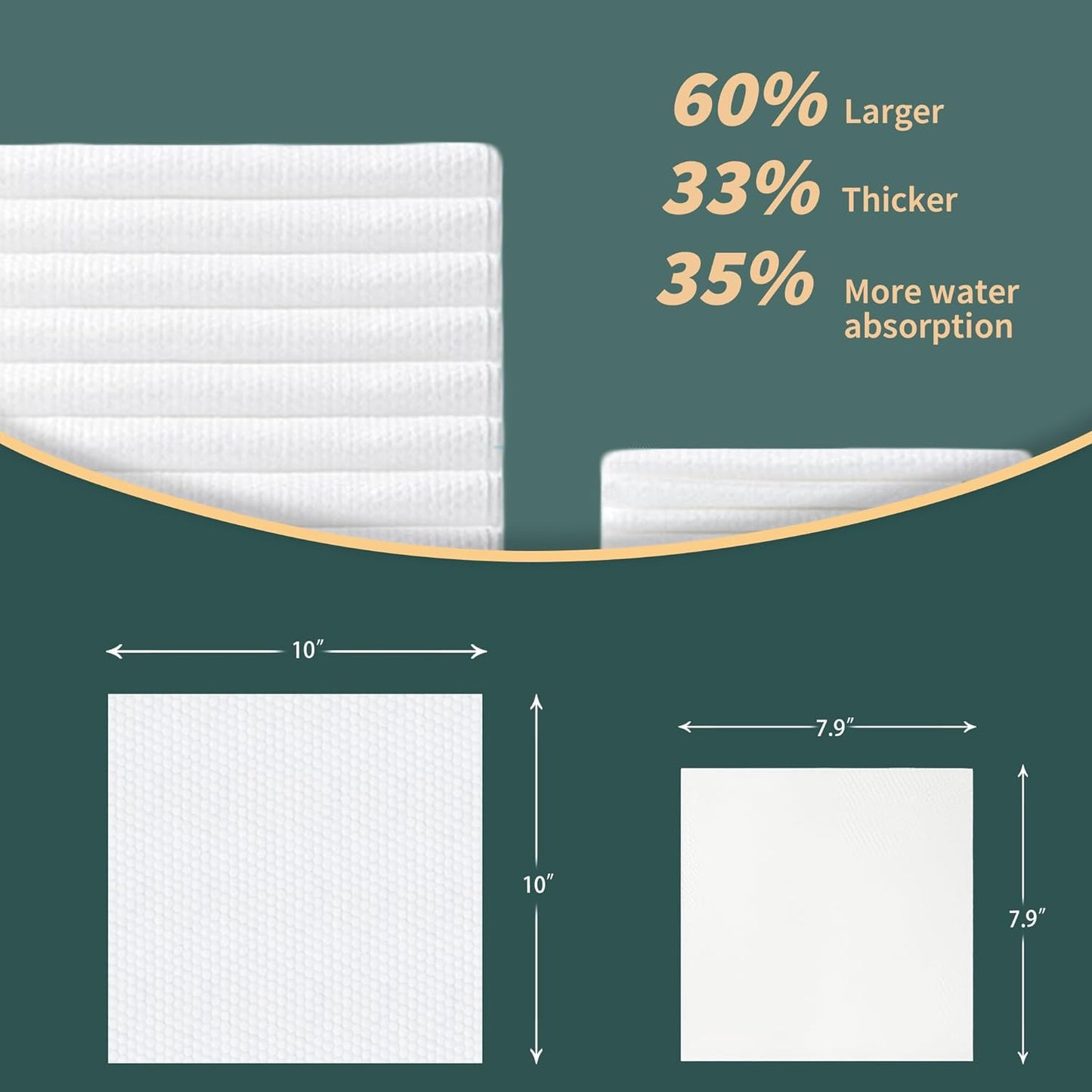 Ourmed Life Disposable Face Towels, 60 Count