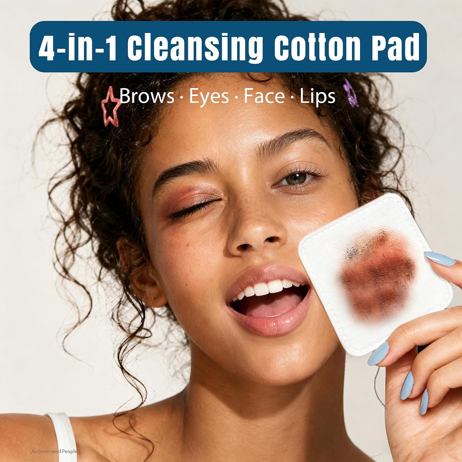 Large Clean Cotton Pads for Makeup Removal, 60 Count*2