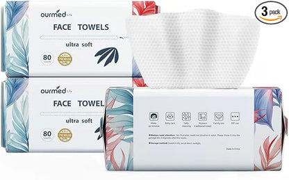 Ourmed Life Face Towels 80 Count