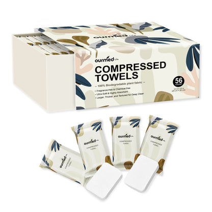 Ourmed Life Disposable Compressed Camping Face Towels