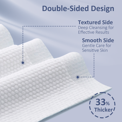 Ourmed Life Disposable Face Towels, Classic Pattern, 80 Count