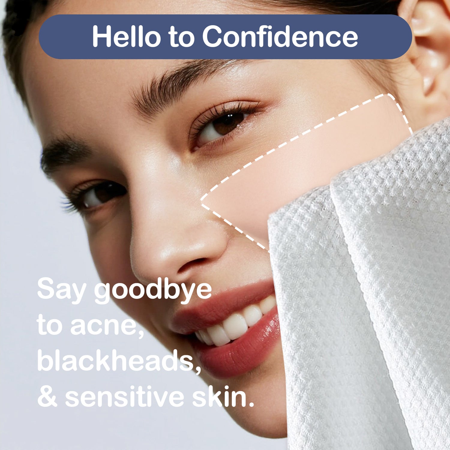 Ourmed Life Face Towels for Makeup Removal & Cleanse, 50 Count (11" x 9"), Medical-Clean Boxed