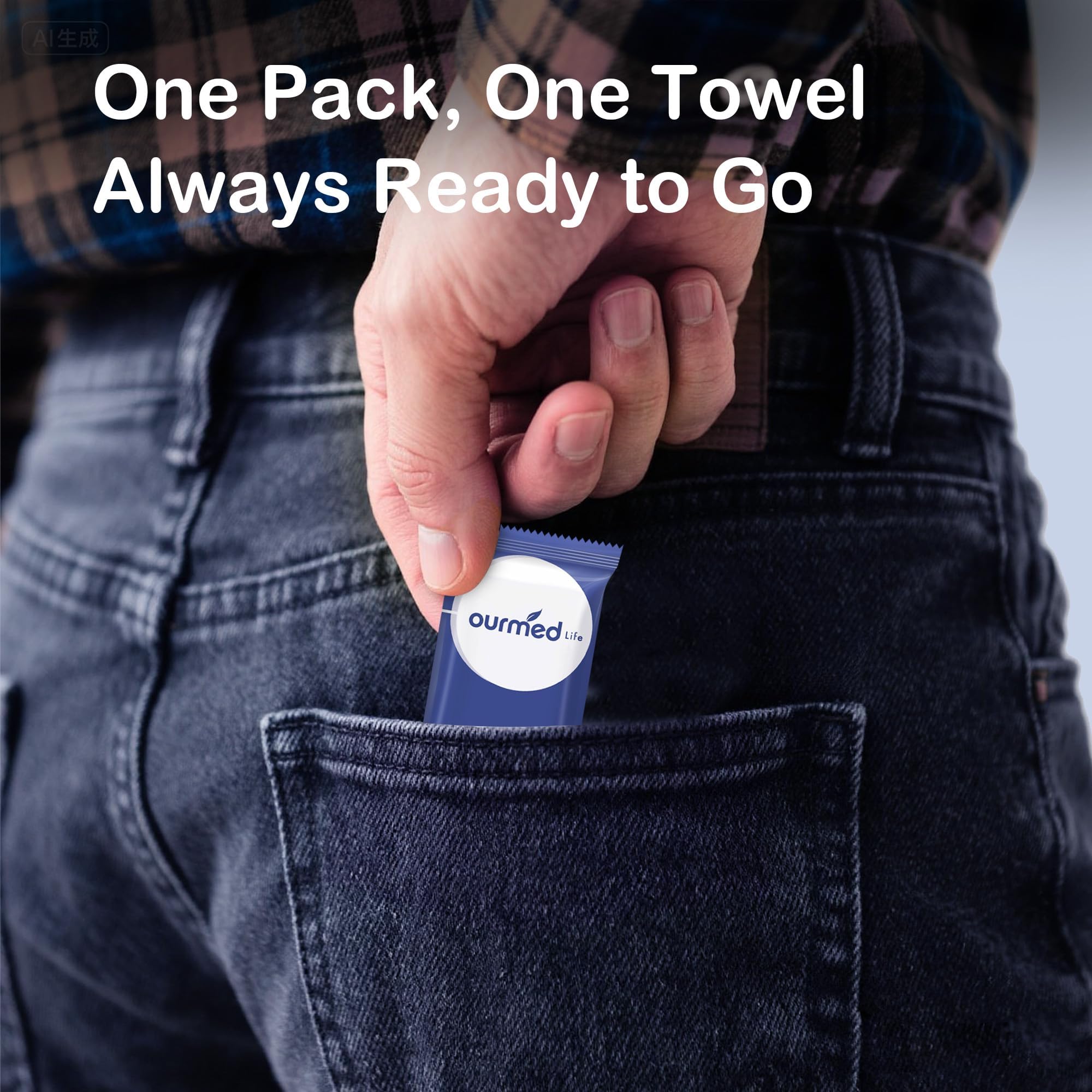 Ultra-Portable Biodegradable Compressed Towels
