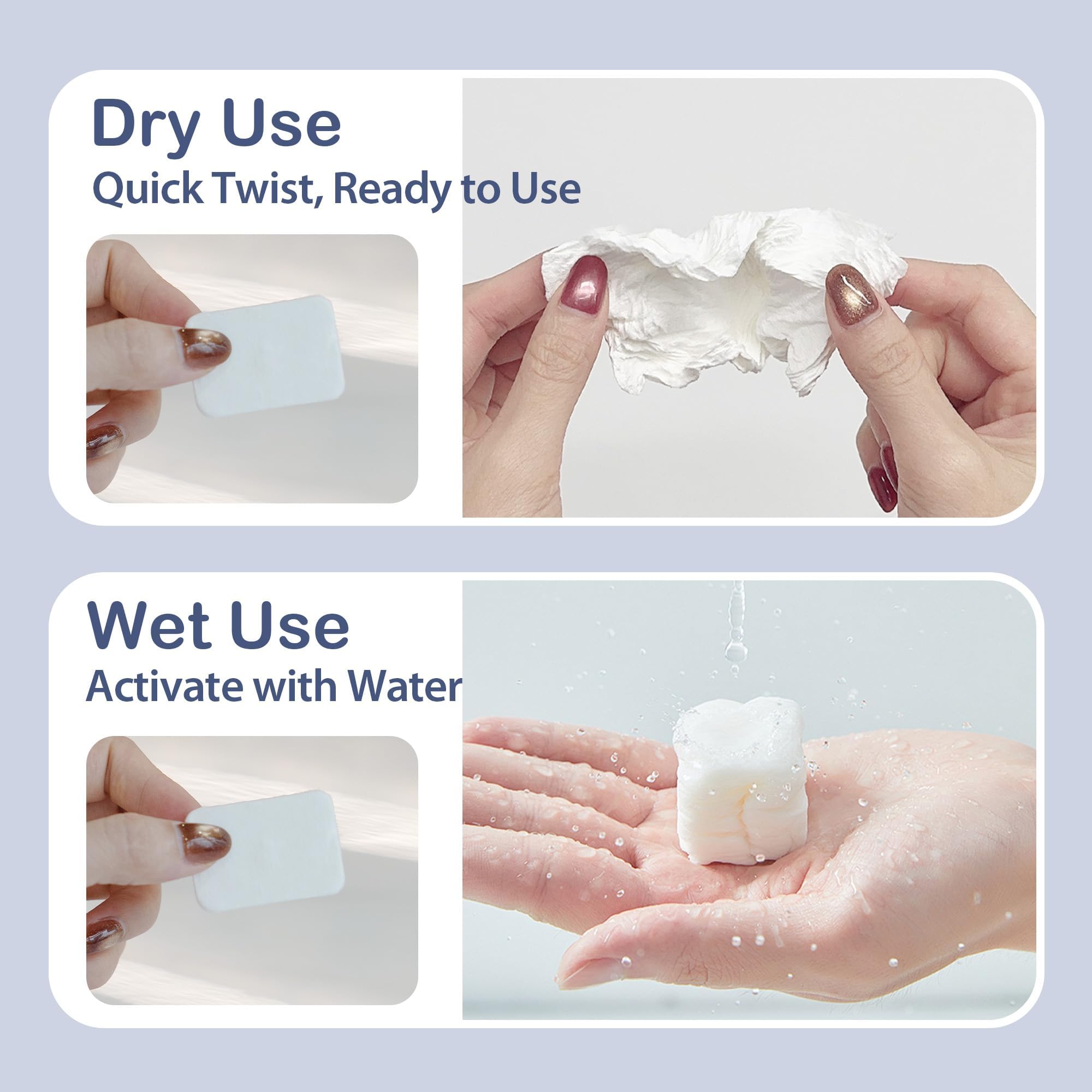 Ultra-Portable Biodegradable Compressed Towels