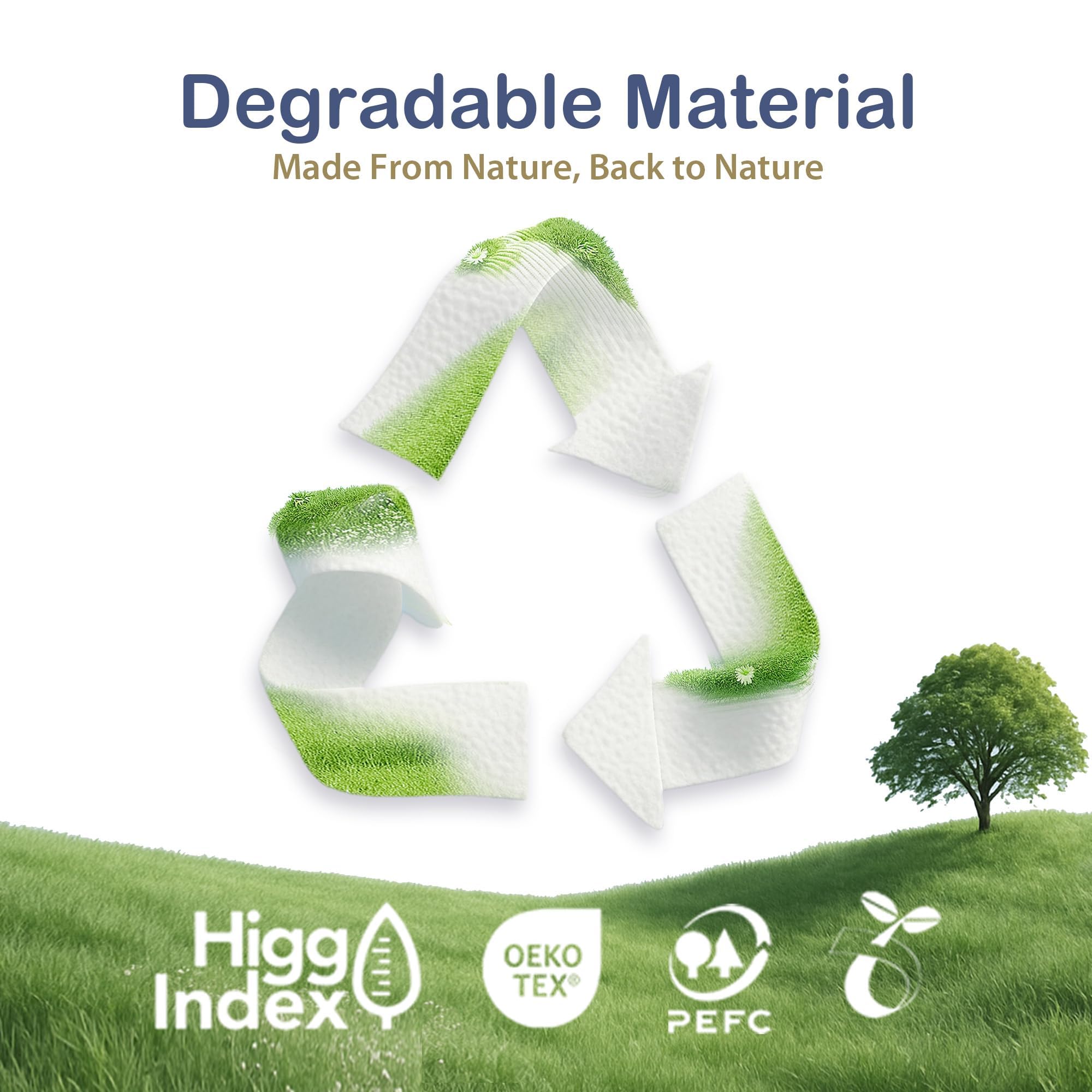 Ultra-Portable Biodegradable Compressed Towels